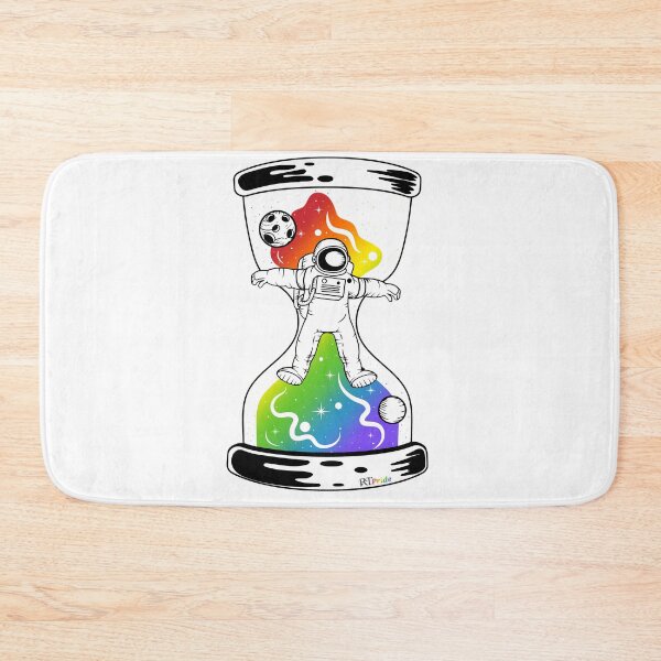 Item preview, Rainbow space, hourglass astronaut designed and sold by RikkyTeesPride.