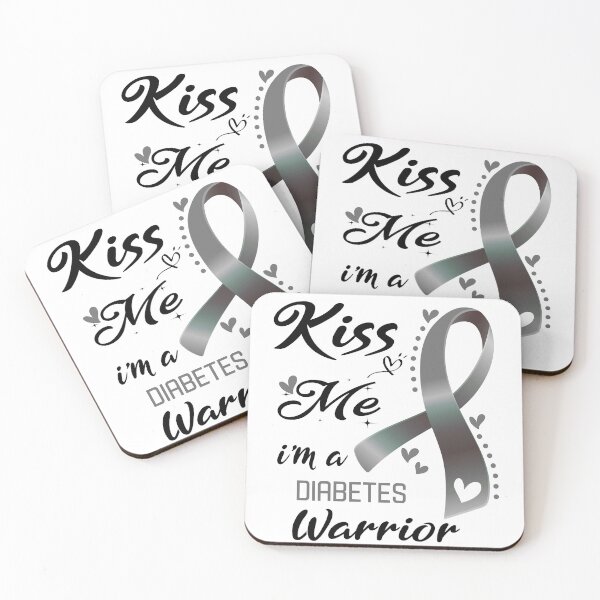 Item preview, Copy of Kiss Me I'm A Diabetes Warrior designed and sold by hvoid41.