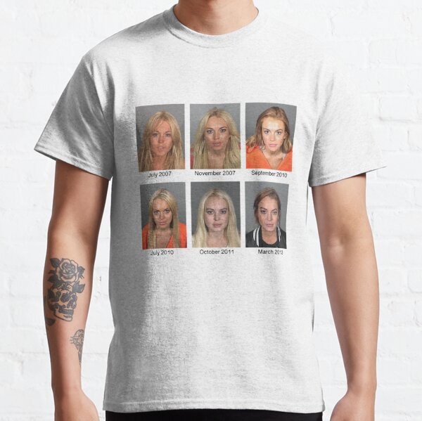 Lindsay Lohan Mugshots Classic T-Shirt