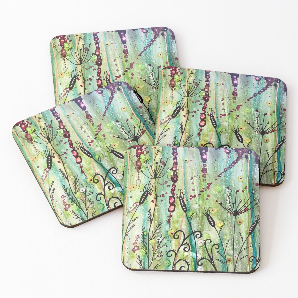 Item preview, Coasters (Set of 4) designed and sold by RoundRootStudio.