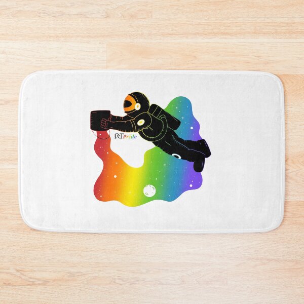 Item preview, Rainbow space, astronaut with bucket designed and sold by RikkyTeesPride.