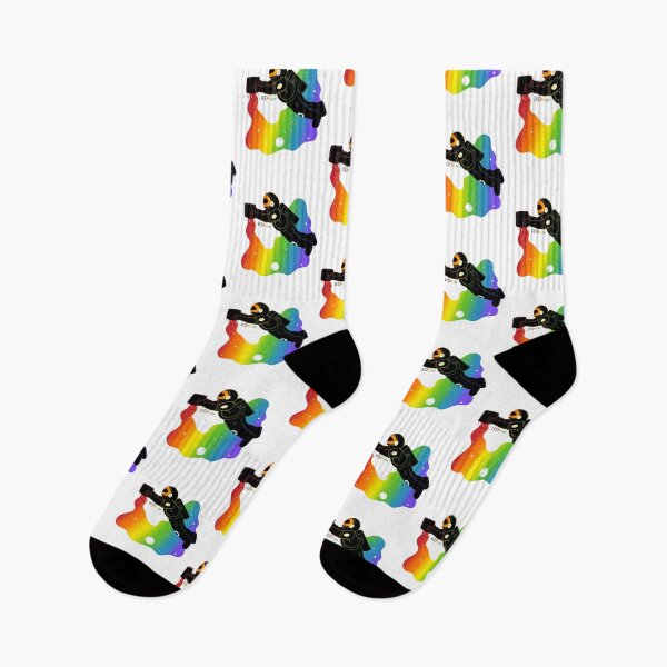 Item preview, Rainbow space, astronaut with bucket designed and sold by RikkyTeesPride.