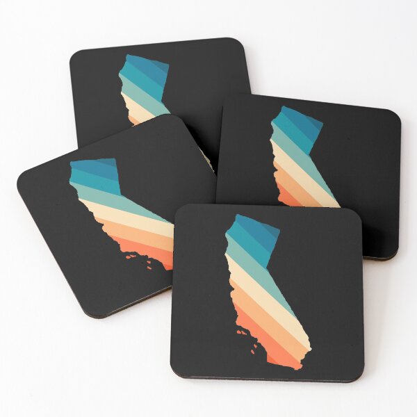 Item preview, California State Retro Map designed and sold by Texterns.