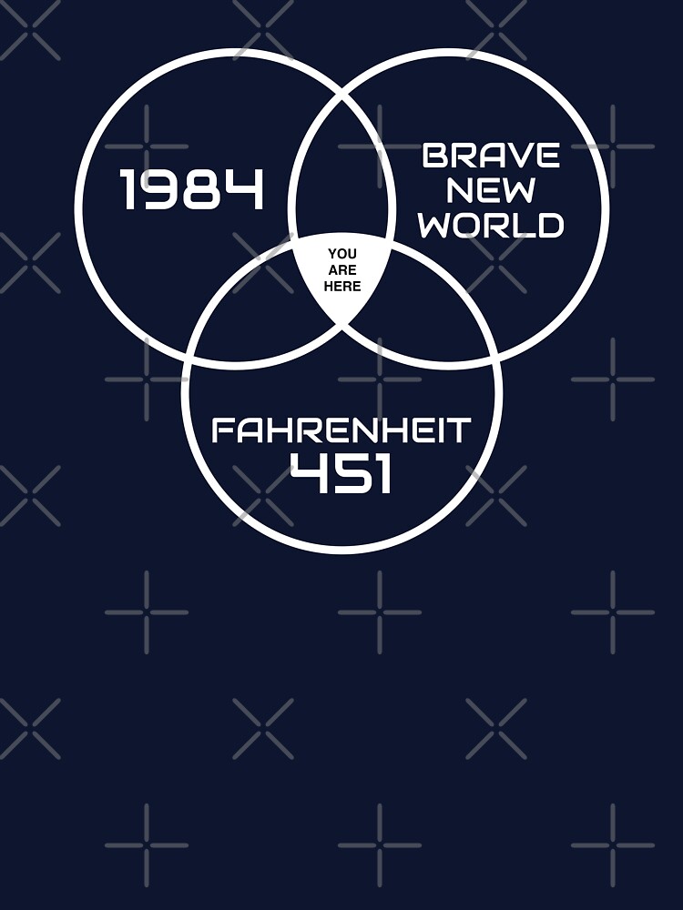 Thumbnail 7 of 7, Classic T-Shirt, Dystopian Present - You Are Here (white) designed and sold by MajesticEyesore.