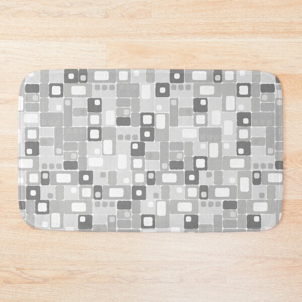 Item preview, Geometric, Pattern, Shapes, Lines, Modern,  Abstract, Art, Squares N' Rectangles - Gray 1 on No Color designed and sold by LucidLounger.
