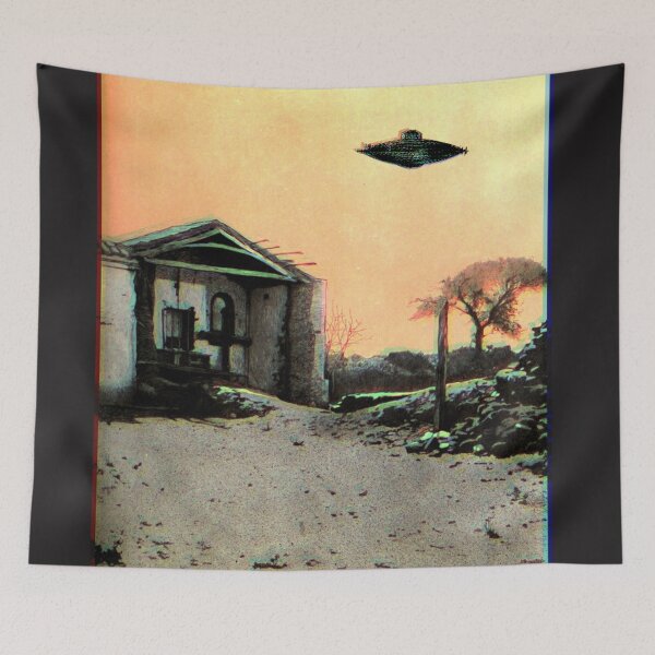 Item preview, UFO | Abandoned village | Vintage | Glitch designed and sold by spinolator.
