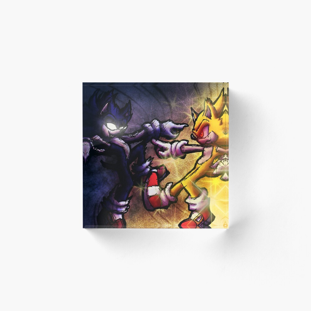 Dark Sonic vs Super Sonic Postcard for Sale by Zentix87