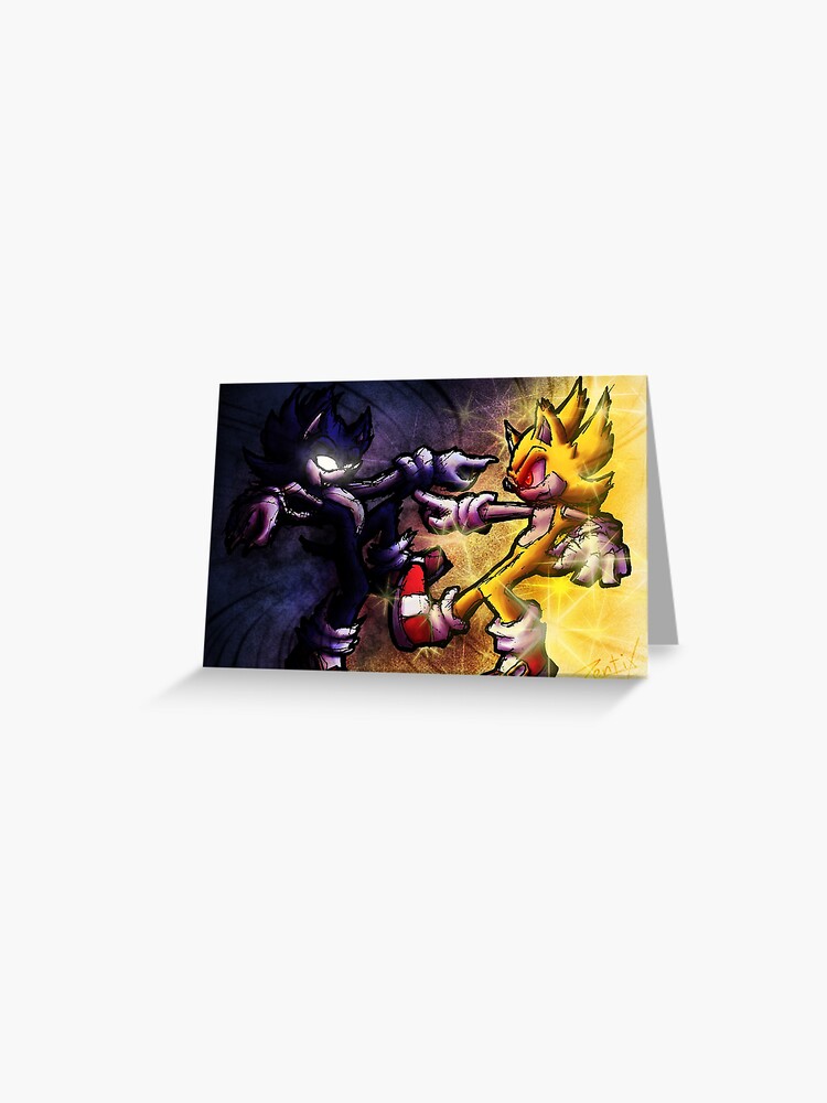 Dark Sonic vs Super Sonic Art Print for Sale by Zentix87