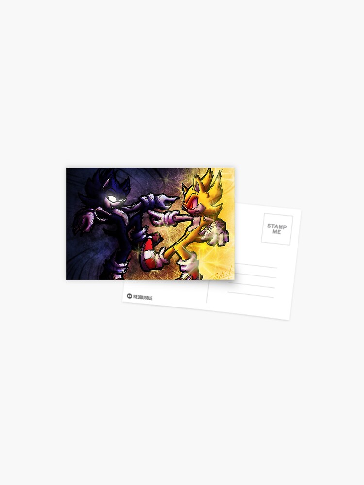 Dark Sonic vs Super Sonic | Art Print