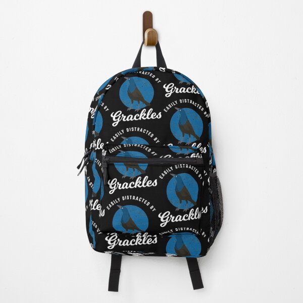 Item preview, Birding Birdwatching Easily Distracted By Grackles print designed and sold by jakehughes2015.