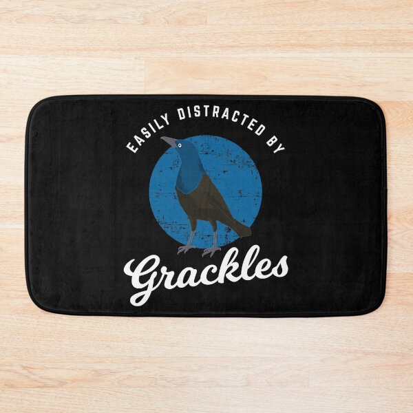 Item preview, Birding Birdwatching Easily Distracted By Grackles print designed and sold by jakehughes2015.
