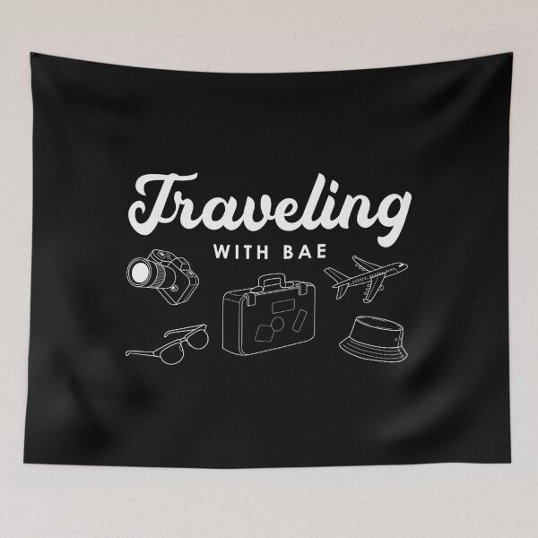Item preview, Traveling With Bae Couples Vacation Baecation graphic designed and sold by jakehughes2015.