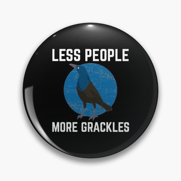 Item preview, Less People Birder Birdwatching Grackle design designed and sold by jakehughes2015.