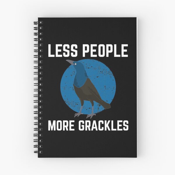 Item preview, Less People Birder Birdwatching Grackle design designed and sold by jakehughes2015.