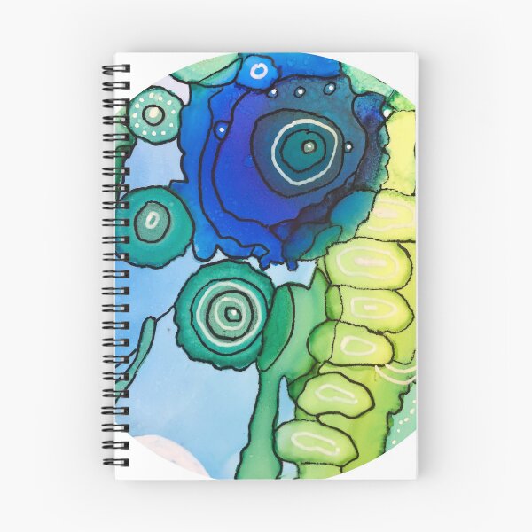Artikelvorschau, blaue Pflanze abstrakt entworfen und verkauft von RoundRootStudio.