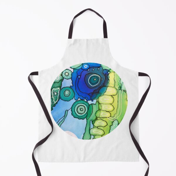 Item preview, blue plant abstract designed and sold by RoundRootStudio.
