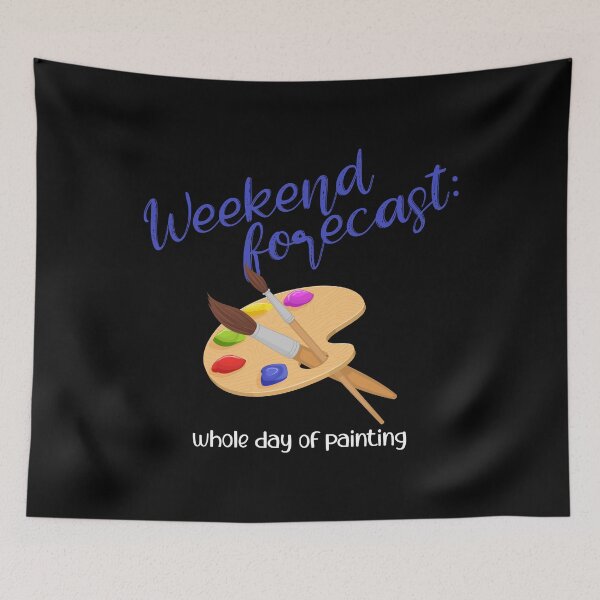 Item preview, Weekend Forecast Paint Palette Artist Brush graphic designed and sold by jakehughes2015.
