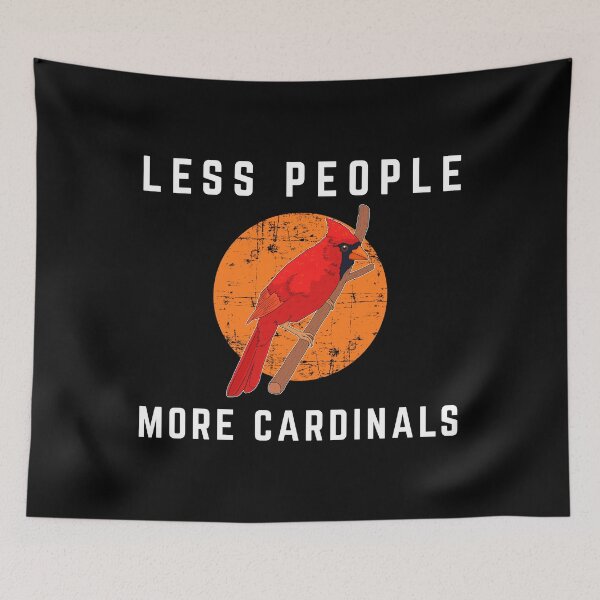 Item preview, Less People Birder Northern Cardinal Bird graphic designed and sold by jakehughes2015.