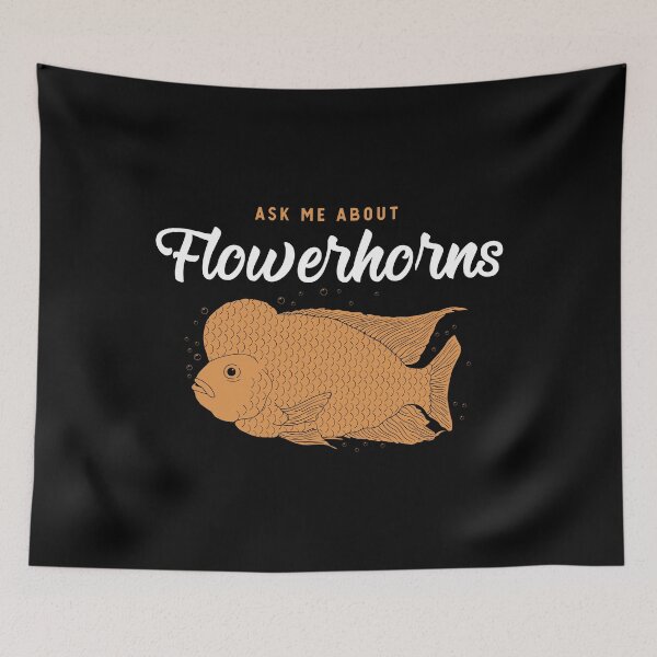 Item preview, Aquarium Fish Lover Ask Me About Flowerhorns design designed and sold by jakehughes2015.