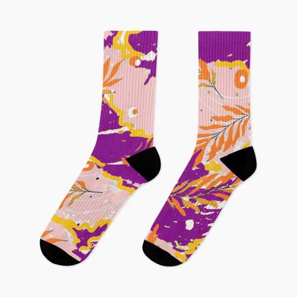 Item preview, DIGITAL TRENDS PALM PATTERN DEEP PURPLE ORANGE designed and sold by THE AMERICAN TEEVANGELIST.