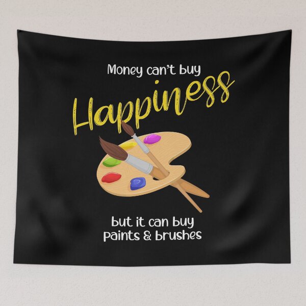 Item preview, Money Can't Buy Happiness Paint Palette Artist Brush graphic designed and sold by jakehughes2015.