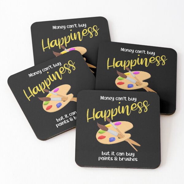 Item preview, Money Can't Buy Happiness Paint Palette Artist Brush graphic designed and sold by jakehughes2015.