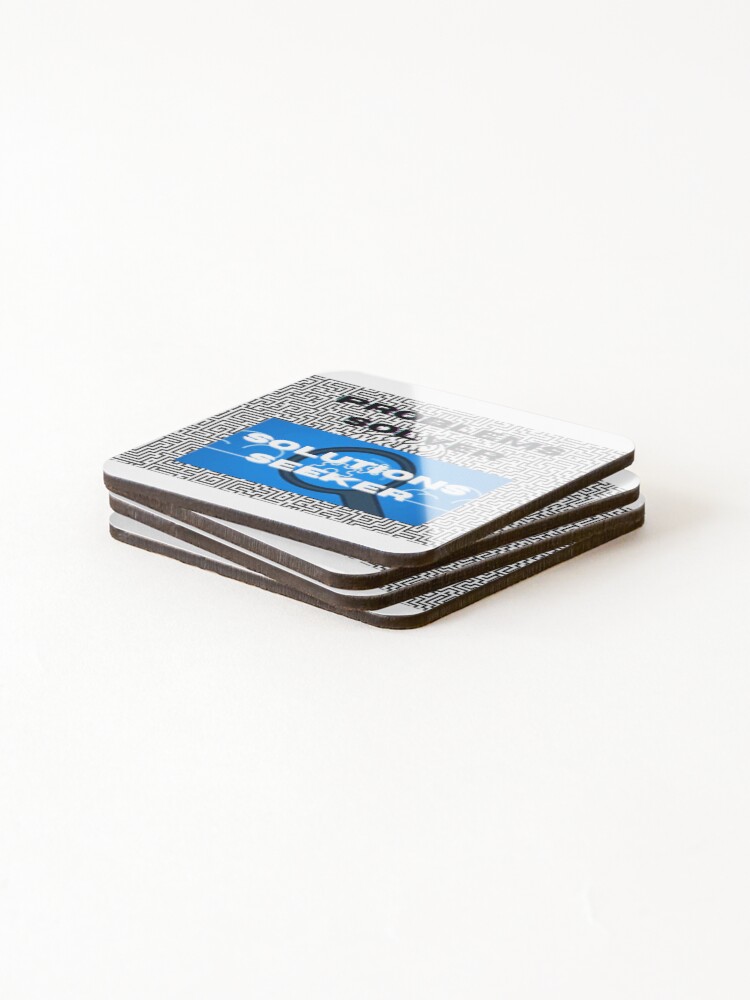 Thumbnail 4 of 5, Coasters (Set of 4), Problems Solver designed and sold by Inspirerium.