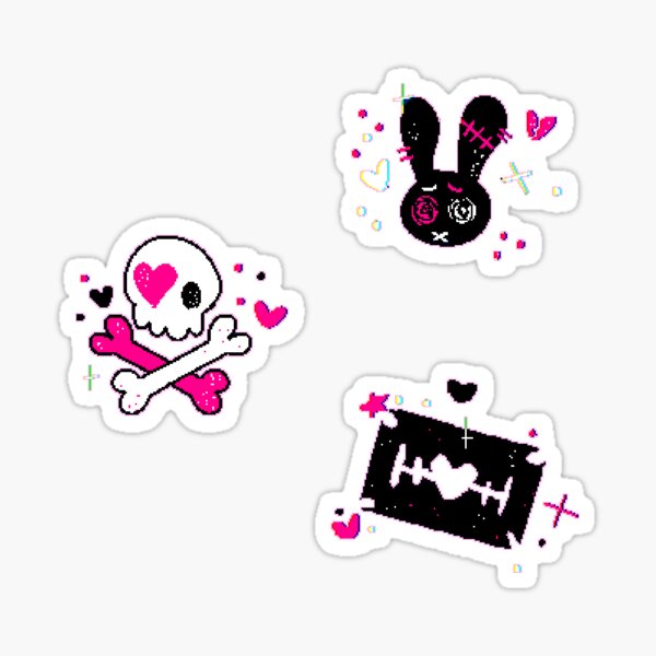 Emo Girl Stickers for Sale