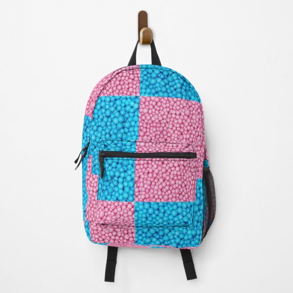 Item preview, pink & blue bubble check designed and sold by Louise-Carson.