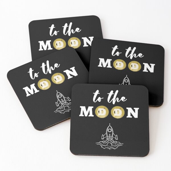 Item preview, Dogecoin Meme Stock Saying / To The Moon Quote Shiba Inu design designed and sold by CreatedByHeidi.