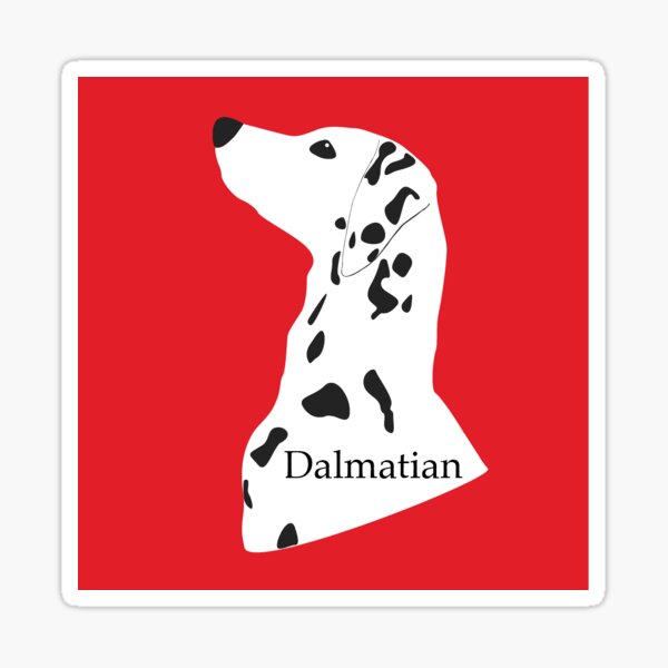 "A Regal Dalmatian" Sticker by Hart07 Redbubble