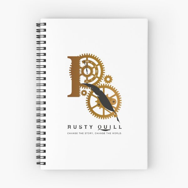 Item preview, Rusty Quill Logo/Slogan (Dark) designed and sold by RustyQuill.