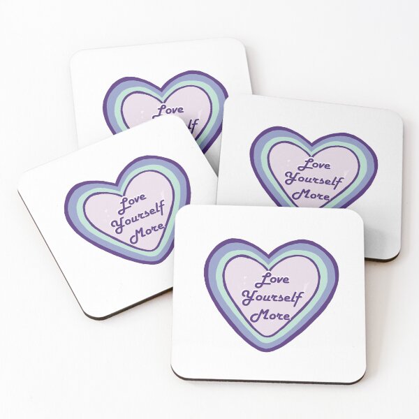 Item preview, Love Yourself More Quote Heart designed and sold by danajessicaart.