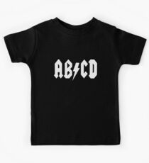 AB/CD White Kids Tee