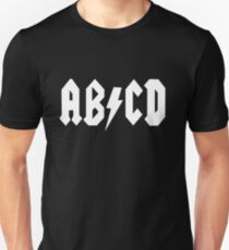 AB/CD White Unisex T-Shirt