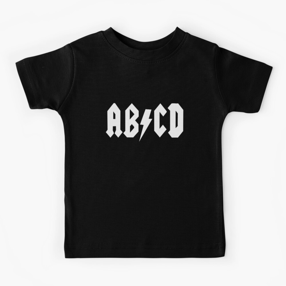 AB/CD White Kids T-Shirt