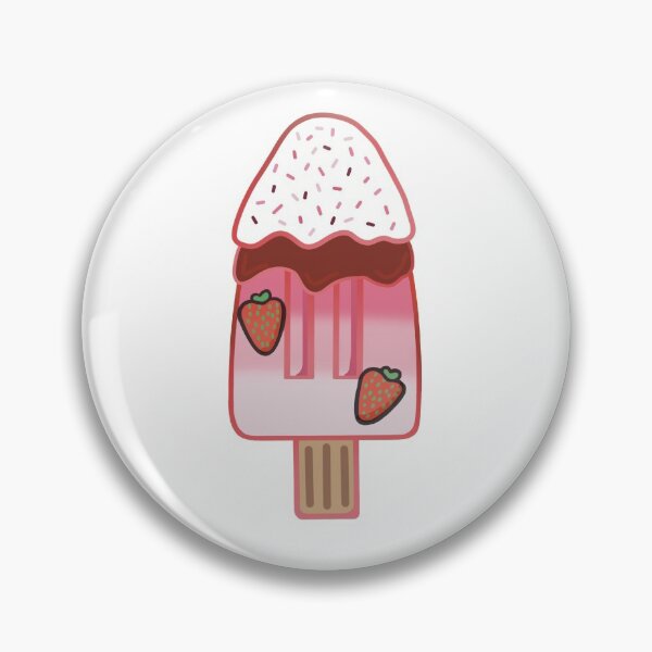 Artikelvorschau, Rosa Erdbeer-Eis am Stiel-Eislutscher entworfen und verkauft von VixStixShop.