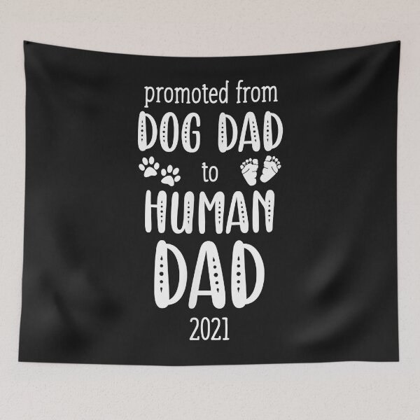 Item preview, Expecting New Dad To Be Shirt Gift, Promoted Dog Dad to Dad designed and sold by Ambrosia1234.