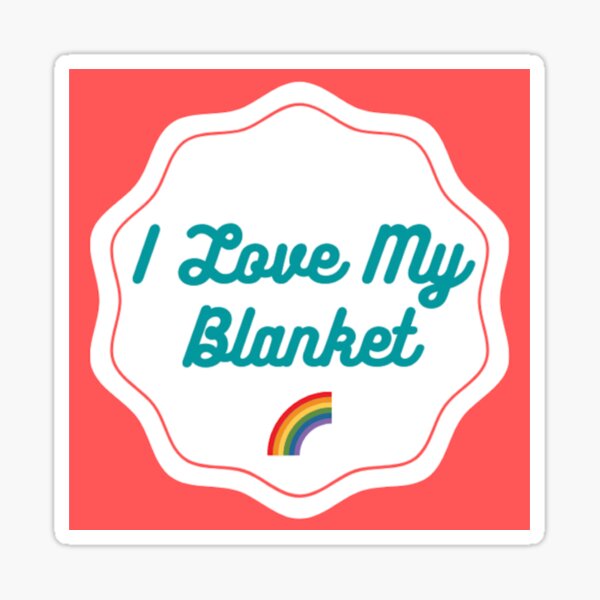 I Love My Blanket Shop Logo Sticker