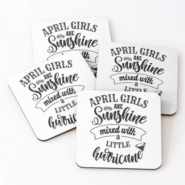 Item preview, April girls are sunshine mixed with a little hurricane Sticker designed and sold by RandolphDejesus.