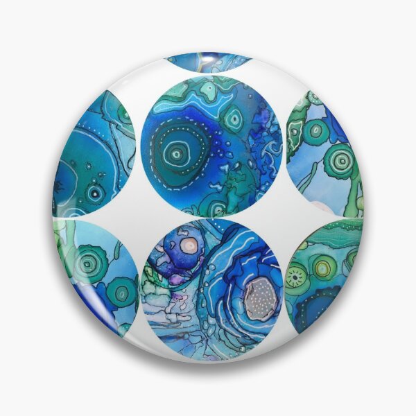 Item preview, círculos azules designed and sold by RoundRootStudio.