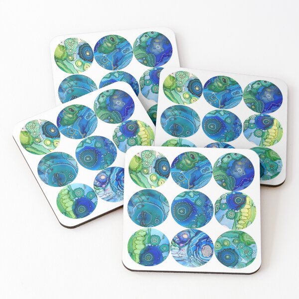 Item preview, blue circles  designed and sold by RoundRootStudio.