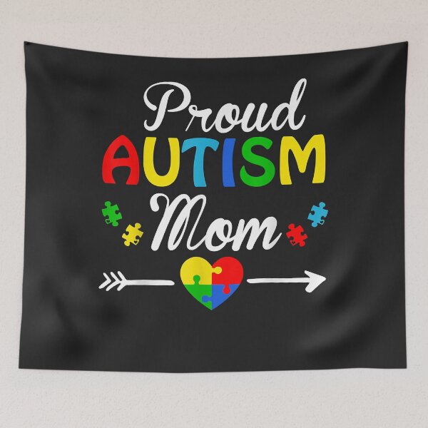 Item preview, Proud Autism Mom Puzzle heart Autism Awareness 2021 Classic T-Shirt designed and sold by RandolphDejesus.