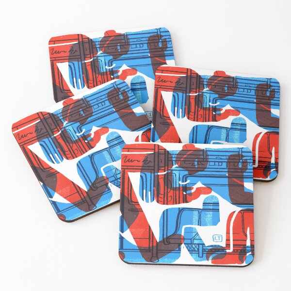 Item preview, Red & Blue Subway designed and sold by laurainmmxvi.