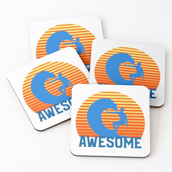 Item preview, Retro 80s Style Awesome Surfer designed and sold by ShowMePrints.