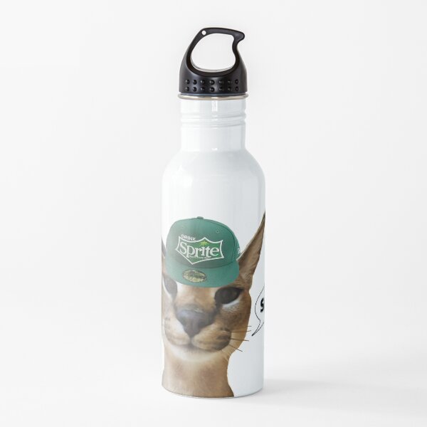 Big Floppa Cat Meme Spirte Zabloing Caracal (Fanter series) Water Bottle
