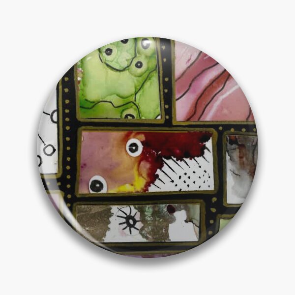 Item preview, Collage de tinta de alcohol con detalle de bolígrafo designed and sold by RoundRootStudio.