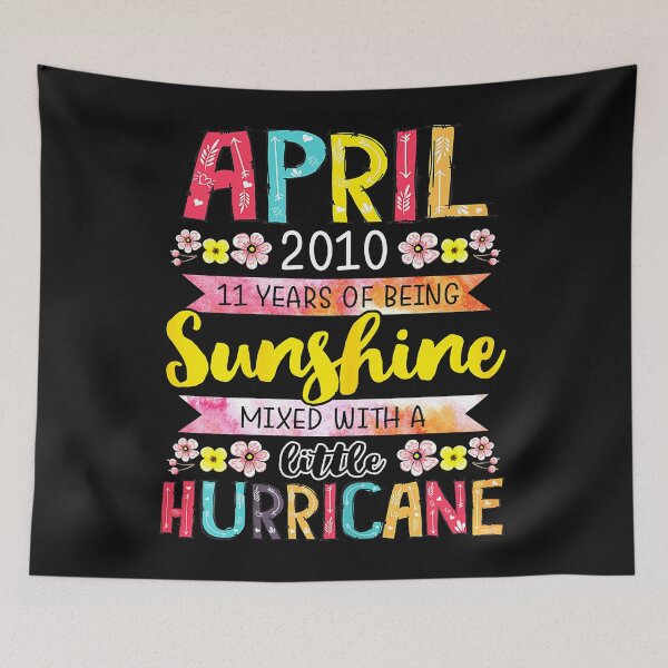 Item preview, April Girls 2011 Birthday 11 Years Old Awesome Since 2011 Sticker designed and sold by RandolphDejesus.