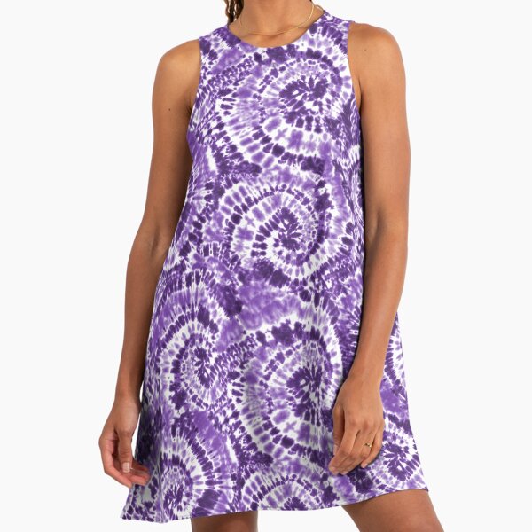 orange and purple tie dye" A-Line Dress for Sale by littlearrow | Redbubble