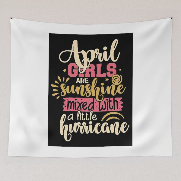Item preview, April Girls Are Sunshine Mixed With A Little Hurricane Art Board Print,sticker designed and sold by RandolphDejesus.